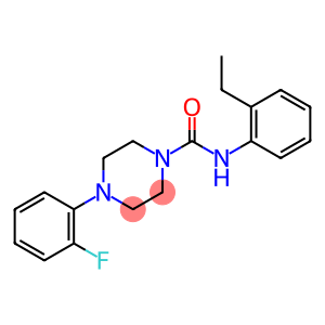 N-(2-ETHYLPHENYL)(4-(2-FLUOROPHENYL)PIPERAZINYL)FORMAMIDE