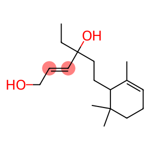 2-Hexene-1,4-diol, 4-ethyl-6-(2,6,6-trimethyl-2-cyclohexen-1-yl)-, cyclized