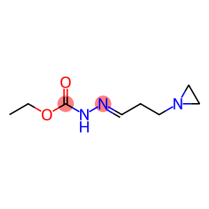 Hydrazinecarboxylic  acid,  2-[3-(1-aziridinyl)propylidene]-,  ethyl  ester