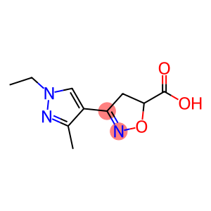 3-(1-Ethyl-3-methyl-pyrazol-4-yl)-4,5-dihydroisoxazole-5-carboxylic acid