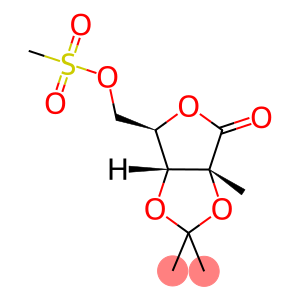 5-O-甲基磺酰基-2,3-O-异丙亚基-2-C-甲基-D-核糖酸-GAMMA-内酯
