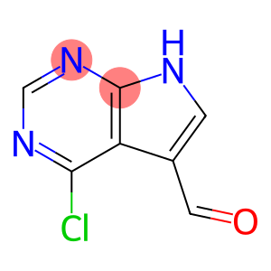 4-氯-7H-吡咯并[2,3-D]嘧啶-5-甲醛4-CHLORO-7H-PYRROLO[2,3-D]PYRIMIDINE-5-CARBALDEHYDE