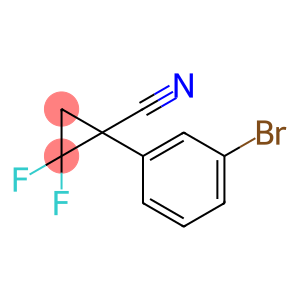 1-(3-Bromo-phenyl)-2,2-difluoro-cyclopropanecarbonitrile