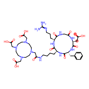 Cyclo[L-arginylglycyl-L-a-aspartyl-Dphenylalanyl-N6-[2-[4,7,10-tris(carboxymethyl)-1,4,7,10-tetraazacyclododec-1-yl]acetyl]-L-lysyl]