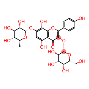 4H-1-Benzopyran-4-one, 7-[(6-deoxy-α-L-mannopyranosyl)oxy]-3-(β-D-glucopyranosyloxy)-5,8-dihydroxy-2-(4-hydroxyphenyl)-