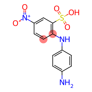 2-[(4-aminophenyl)amino]-5-nitrobenzenesulfonic acid