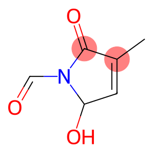 1H-Pyrrole-1-carboxaldehyde, 2,5-dihydro-5-hydroxy-3-methyl-2-oxo- (9CI)