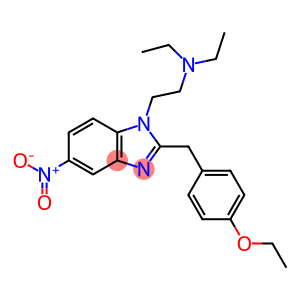 2-[2-[(4-ethoxyphenyl)methyl]-5-nitro-benzimidazol-1-yl]-N,N-diethyl-ethanamine