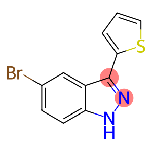 1H-Indazole, 5-broMo-3-(2-thienyl)-