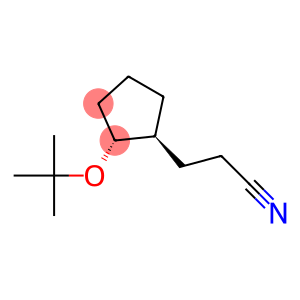 Cyclopentanepropanenitrile, 2-(1,1-dimethylethoxy)-, trans- (9CI)