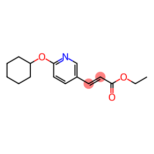 Ethyl 3-(6-cyclohexyloxy-3-pyridyl)acrylate
