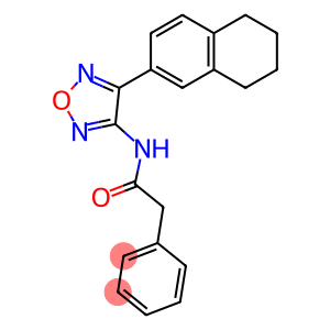 2-phenyl-N-[4-(5,6,7,8-tetrahydro-2-naphthalenyl)-1,2,5-oxadiazol-3-yl]acetamide