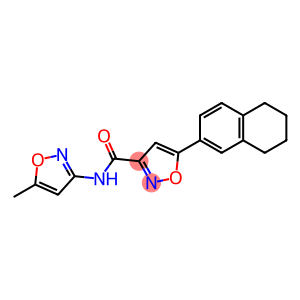 N-(5-methyl-1,2-oxazol-3-yl)-5-(5,6,7,8-tetrahydronaphthalen-2-yl)-1,2-oxazole-3-carboxamide