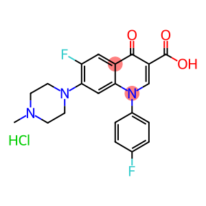 6-fluoro-1-(4-fluorophenyl)-7-(4-methylpiperazin-1-yl)-4-oxo-1,4-dihydroquinoline-3-carboxylic acid
