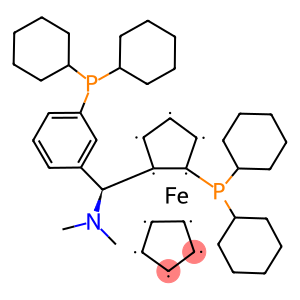 (S)-1-Dicyclohexylphosphino-2-[(S)-a-(N,N-dimethylamino)-o-(dicyclohexylphosphinophenyl)methyl]-ferrocene