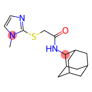 N-(2-adamantyl)-2-[(1-methyl-1H-imidazol-2-yl)sulfanyl]acetamide