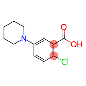 Benzoic acid, 2-chloro-5-(1-piperidinyl)-
