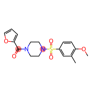 1-(2-furoyl)-4-[(4-methoxy-3-methylphenyl)sulfonyl]piperazine