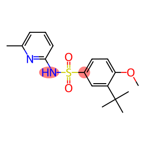 3-tert-butyl-4-methoxy-N-(6-methyl-2-pyridinyl)benzenesulfonamide