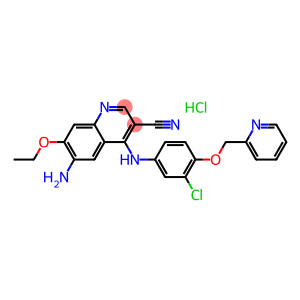 6-amino-4-(3-chloro-4-((2-pyridinyl)methoxy)anilino)-3-cyano-7-ethoxyquinoline Hydrochloride