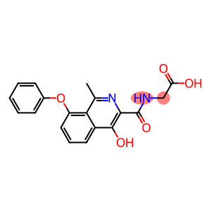 Glycine,  N-[(4-hydroxy-1-methyl-8-phenoxy-3-isoquinolinyl)carbonyl]-