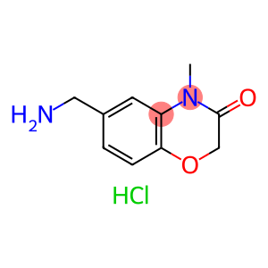 6-Aminomethyl-4-methyl-4H-benzo[1,4]oxazin-3-one hydrochloride