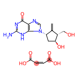 6H-Purin-6-one, 2-amino-1,9-dihydro-9-[(1S,3R,4S)-4-hydroxy-3-(hydroxymethyl)-2-methylenecyclopentyl]-, (2Z)-2-butenedioate, hydrate