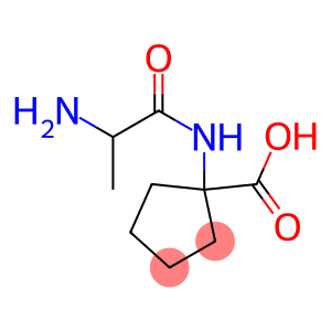Cyclopentanecarboxylic acid, 1-(2-aminopropionamido)- (7CI)