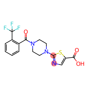 2-((4-邻三氟甲基苯甲酰基)-哌嗪基)-噻唑-5-甲酸
