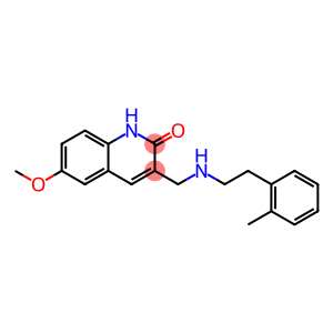 2(1H)-Quinolinone, 6-methoxy-3-[[[2-(2-methylphenyl)ethyl]amino]methyl]-