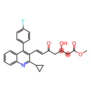 methyl (E)-7-[2-cyclopropyl-4-(4-flurophenyl)-3-quinolinyl]-3-hydroxy-5-oxo-6-heptenate