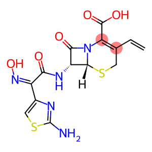 (6R,7R)-7-{[(2E)-2-(2-amino-1,3-thiazol-4-yl)-2-(hydroxyimino)acetyl]amino}-3-ethenyl-8-oxo-5-thia-1-azabicyclo[4.2.0]oct-2-ene-2-carboxylic acid