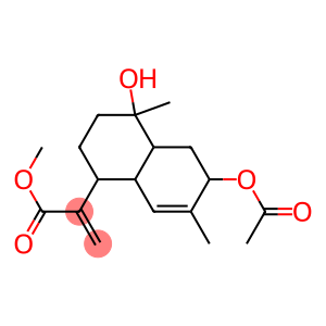 [1R,(-)]-6α-Acetyloxy-1,2,3,4,4aα,5,6,8aα-octahydro-4α-hydroxy-4,7-dimethyl-α-methylene-1α-naphthaleneacetic acid methyl ester
