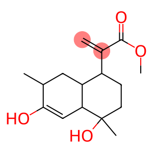 [1R,(-)]-1,2,3,4,4aα,7,8,8aα-Octahydro-4α,6α-dihydroxy-4,7-dimethyl-α-methylene-1α-naphthaleneacetic acid methyl ester