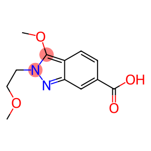 2H-Indazole-6-carboxylicacid, 3-methoxy-2-(2-methoxyethyl)-