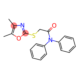 2-[(4,5-dimethyl-1,3-oxazol-2-yl)sulfanyl]-N,N-diphenylacetamide
