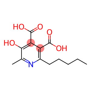 3,4-Pyridinedicarboxylic  acid,  5-hydroxy-6-methyl-2-pentyl-