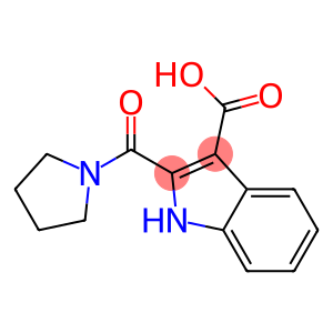 1H-Indole-3-carboxylic  acid,  2-(1-pyrrolidinylcarbonyl)-