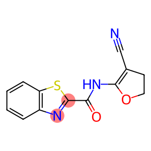 2-Benzothiazolecarboxamide, N-(3-cyano-4,5-dihydro-2-furanyl)-