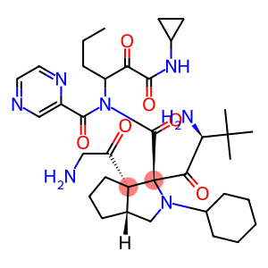 Cyclopenta[c]pyrrole-1-carboxaMide, (2S)-2-cyclohexyl-N-(2-pyrazinylcarbonyl)glycyl-3-Methyl-L-valyl-N-[(1R)-1-[2-(cyclopropylaMino)-2-oxoacetyl]butyl]octahydro-, (1S,3aR,6aS)-