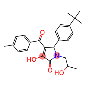 5-(4-tert-butylphenyl)-3-hydroxy-1-(2-hydroxypropyl)-4-(4-methylbenzoyl)-1,5-dihydro-2H-pyrrol-2-one