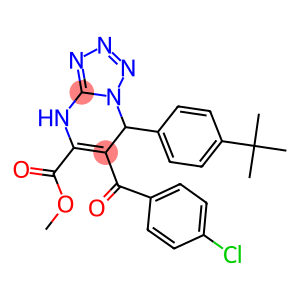 methyl 7-(4-tert-butylphenyl)-6-(4-chlorobenzoyl)-4,7-dihydrotetraazolo[1,5-a]pyrimidine-5-carboxylate