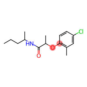 2-(4-chloro-2-methylphenoxy)-N-(1-methylbutyl)propanamide