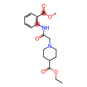 ethyl 1-{2-[2-(methoxycarbonyl)anilino]-2-oxoethyl}-4-piperidinecarboxylate
