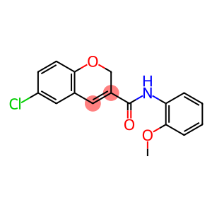 2H-1-Benzopyran-3-carboxamide, 6-chloro-N-(2-methoxyphenyl)-