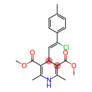 dimethyl 4-[2-chloro-2-(4-methylphenyl)vinyl]-2,6-dimethyl-1,4-dihydro-3,5-pyridinedicarboxylate