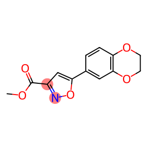 3-Isoxazolecarboxylic acid, 5-(2,3-dihydro-1,4-benzodioxin-6-yl)-, methyl ester