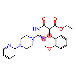 ethyl 6-(2-methoxyphenyl)-4-oxo-2-[4-(pyridin-2-yl)piperazin-1-yl]-1,4,5,6-tetrahydropyrimidine-5-carboxylate