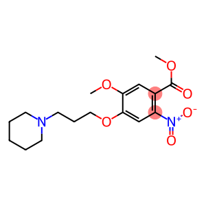 Benzoic acid, 5-methoxy-2-nitro-4-[3-(1-piperidinyl)propoxy]-, methyl ester