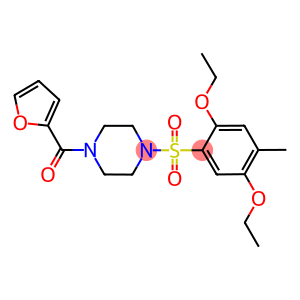 1-[(2,5-diethoxy-4-methylphenyl)sulfonyl]-4-(2-furoyl)piperazine
